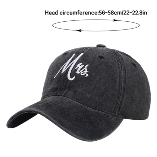 Vintage Washed Distressed Baseball Cap - Adjustable Cotton Dad Hat - Mrs Black