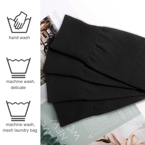Leg Sleeve Shin Socks - 3 Pairs for Kids & Adults - Black