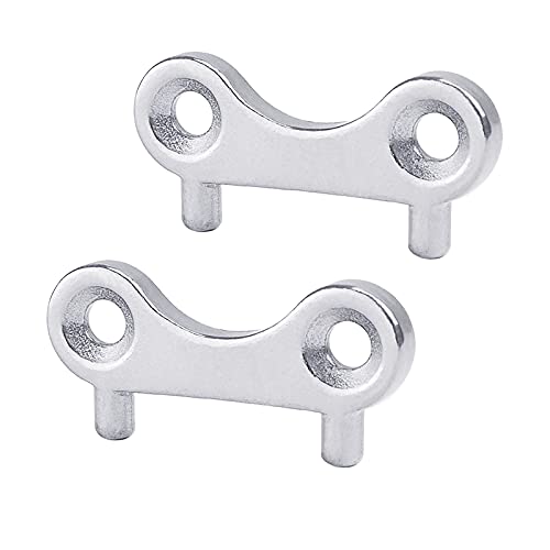 2 Pcs Stainless Steel Boat Deck Filler Key for Marine Fuel & Water Tanks