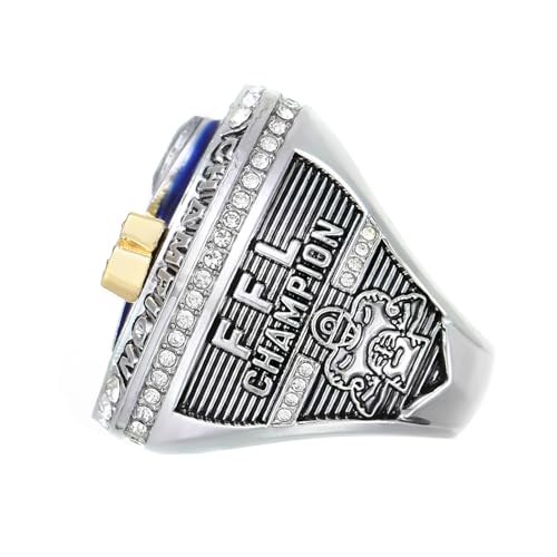 Fantasy Football Championship Ring with Box - League Trophy Award