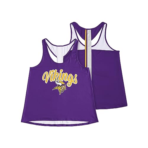 Minnesota Vikings Women's Sleeveless Tank Top - Team Color, Large