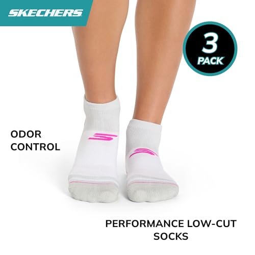 Women's Performance Golf Low Cut Socks - 3 Pack - Magenta Glow/Blue