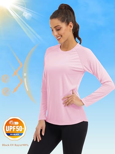 Women's Long Sleeve Sun Protection Shirt UPF 50+ for Hiking & Fishing