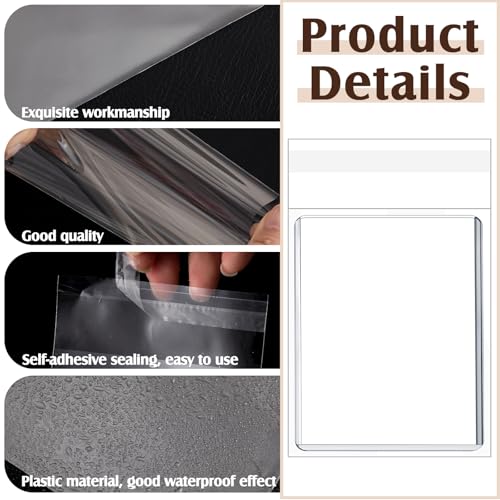 90 Pcs Resealable Team Bags for Trading Cards - 35-130pt Sleeves