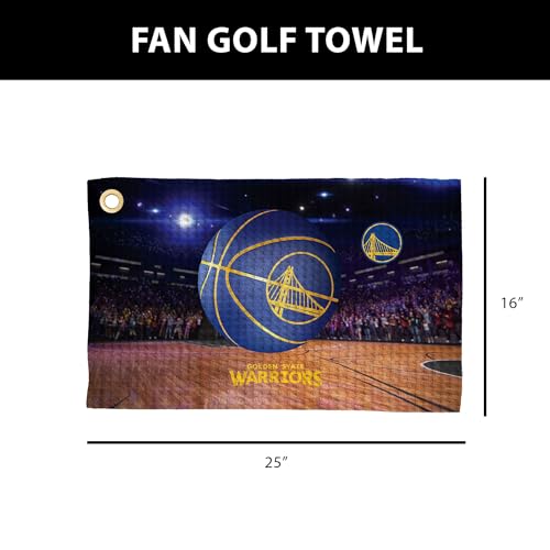 NBA Golf Towel - Microfiber Waffle Fabric - Golden State Warriors