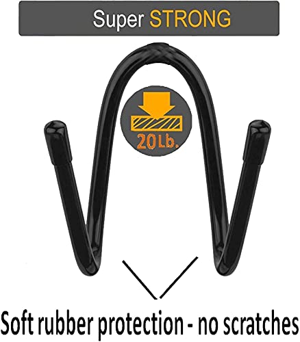 Bow Wall Storage Rack - Adjustable Metal Hanger Hooks, 20 Lbs Capacity