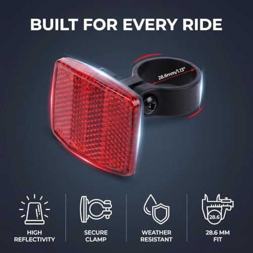 Bike Rear Reflector Light - High-Visibility Safety Reflector