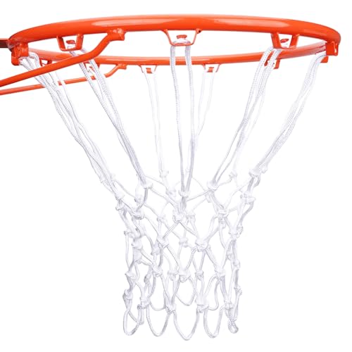 Heavy Duty Basketball Net - Weatherproof Anti-Whip Replacement - 12 Loops