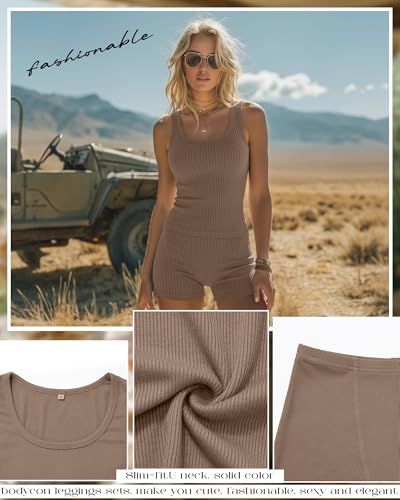 Women’s 2 Piece Cotton Workout Set - Comfortable & Stylish