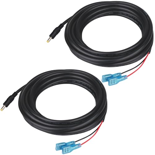 79-inch Trail Camera Power Cable 4.0x1.7mm DC Cord - 2 Pack