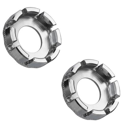 8-Way Bike Spoke Wrench - Steel Rim Truing Tool for Bicycle Wheels - 2 Pack