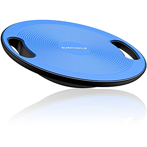 Wobble Exercise Balance Board - No-Skid, Portable Handle, Classic Blue