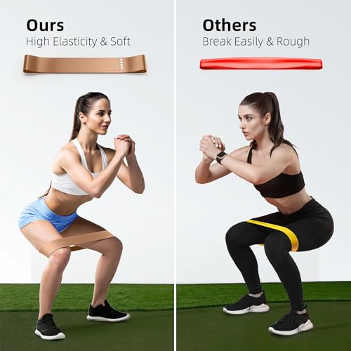 5-Pack Resistance Bands Set for Strength Training - Brown