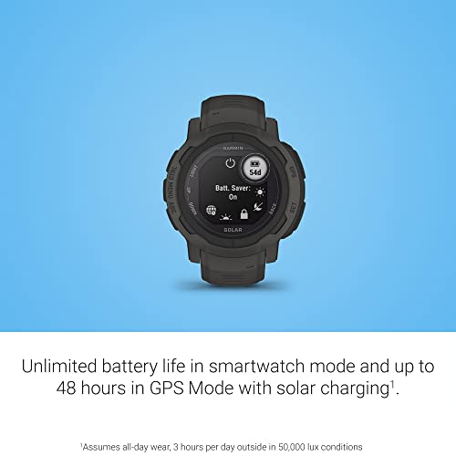 Garmin Instinct 2 Solar GPS Outdoor Watch - Graphite (Renewed)