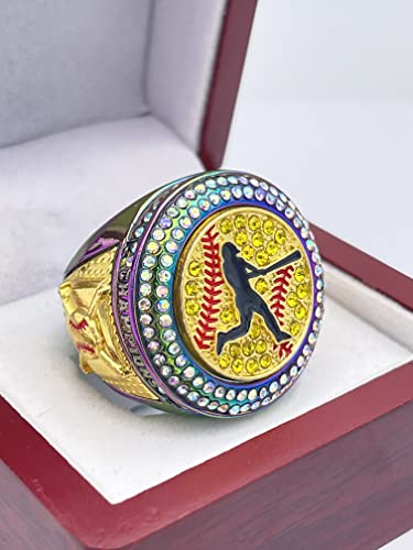 Softball Champion Ring - Player Award with Assorted Colors