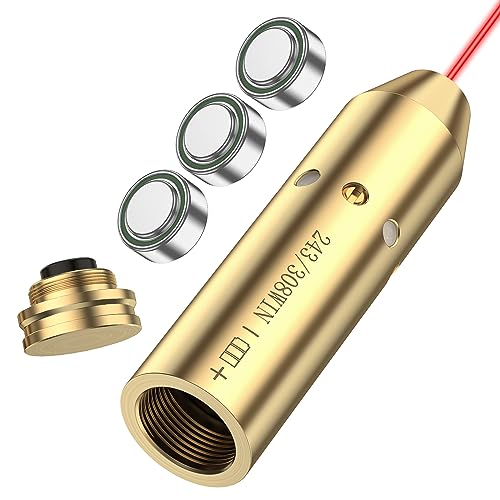 CVLIFE Bore Sight Laser 223 5.56mm/9mm/.243 308 with Batteries - Precision Gun Zeroing