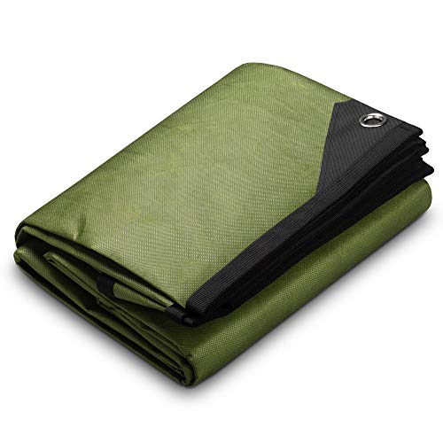 Arcturus XL Heavy Duty Survival Blanket Olive Green 8.5x12 ft Reflective Tarp for Camping & Emergency