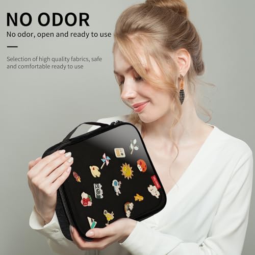 Pin Display Book for Collectors - 6-Page Travel Case for Pins