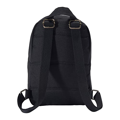 Carhartt Mini Backpack Black - Durable Water-Resistant Small Daypack, One Size