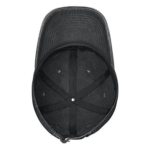 Personalized Adjustable Cotton Baseball Cap - Black
