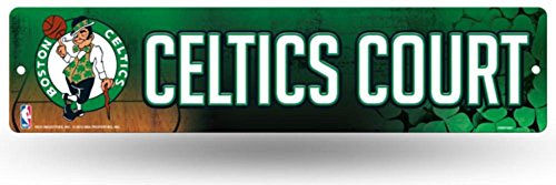 Boston Celtics Plastic Street Sign - 3.75 x 16 Inches