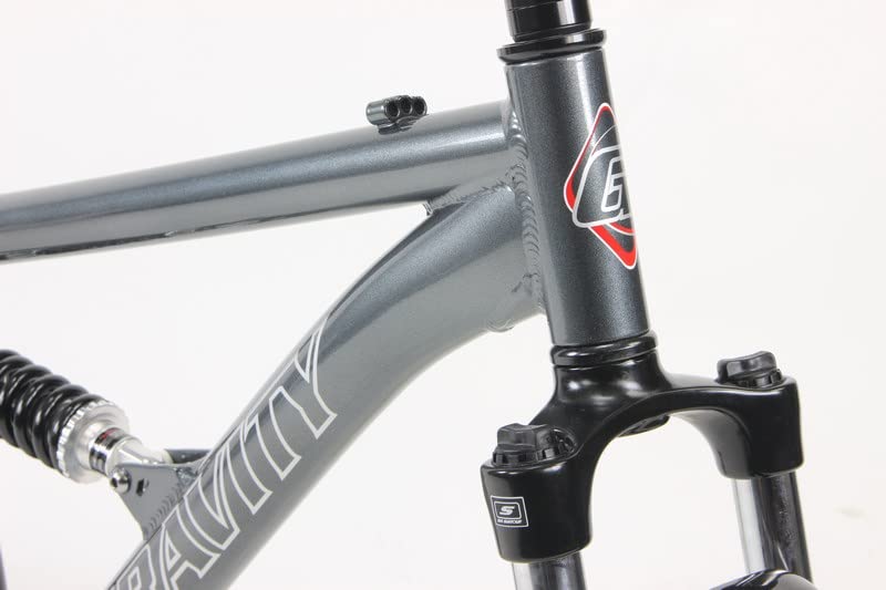 26-Inch Full Suspension Aluminum Bike Frame with Rear Shock - 15 Inch
