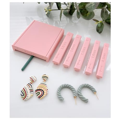 Pink Keoker Polymer Clay Snake Maker Kit - Hoop Roller & Strip Shape Tools