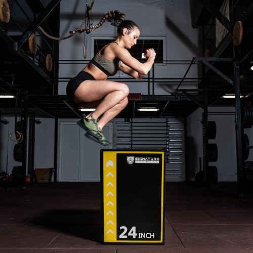 3-in-1 Foam Plyometric Jump Box - Colored, 16"x20"x24"