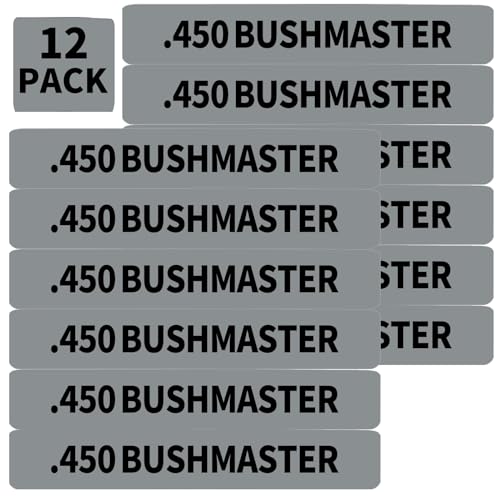 .450 Bushmaster Magazine Marking Bands - 12 Pack Gray-Black