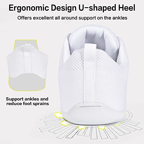 White Cheerleading Dance Shoes for Women - CADIDL