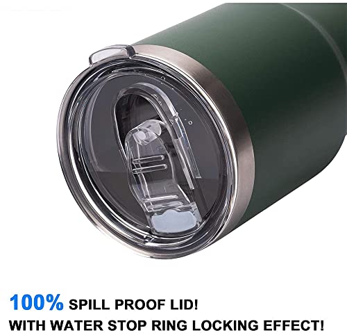 30 oz Tumbler Lid Replacement - Spill Proof Plastic Lid
