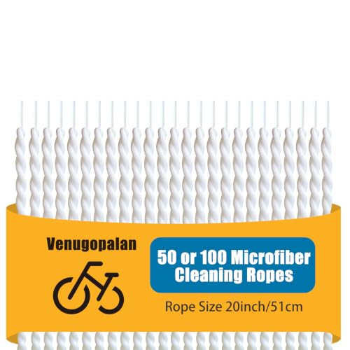 Venugopalan 50-Count 3D Printer Microfiber Cleaning Rope Narrow Gap Cleaner