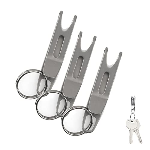 Titanium Clasp 3 PCS - Mini Key Ring & Pocket Suspension Clip, Durable & Lightweight