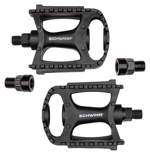 Lightweight Replacement Bike Pedals with Reflectors - One Size