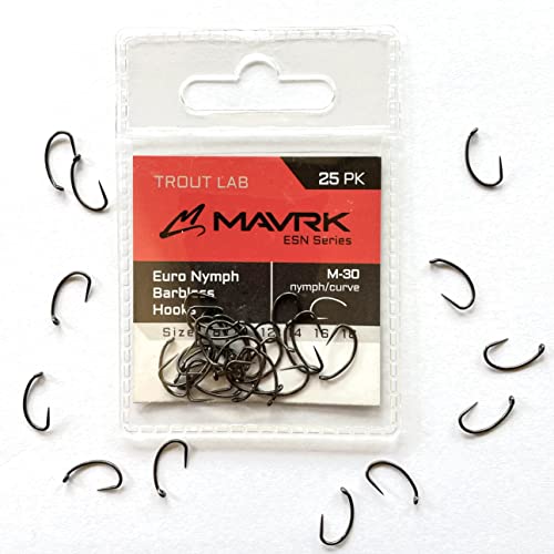 Euro Nymph Competition Barbless Hooks - M30 / #18 - 25 Pack