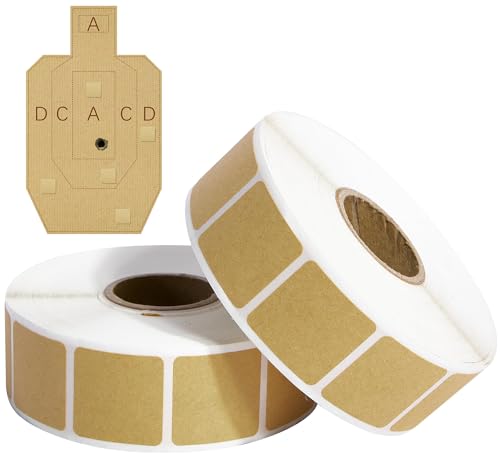 2000Pcs Square Target Pasters, 0.87" Self-Adhesive Target Stickers