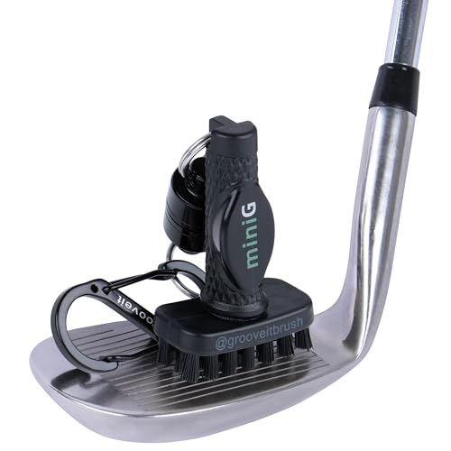 Mini Golf Brush with Detachable Magnet - Black