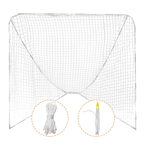 5mm Heavy Duty Lacrosse Goal Net 6x6x7ft with Installation Tool