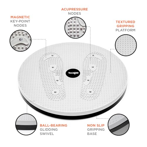 Ab Twister Board - 15 Inch XXL Waist Twisting Disc - Grey