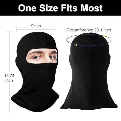 Cooling Neck Gaiter Face Mask - UV Protection - Black
