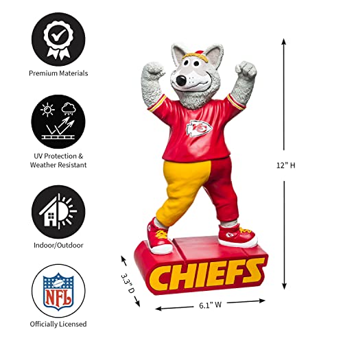 Kansas City Chiefs Mascot Garden Statue - Hand-Painted Polystone