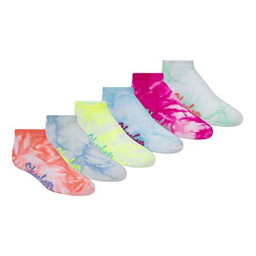 Girls' Low Cut Socks 6 Pack & Hair Ties 3 Pack - 5-6.5 Multi