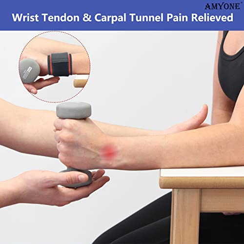 Wrist Brace - 2 Pack Highly Elastic Compression Support - Cork Orange