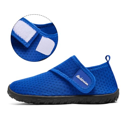 Toddler Water Shoes - Quick Dry, Non-Slip Aqua Shoes - Blue, Medium