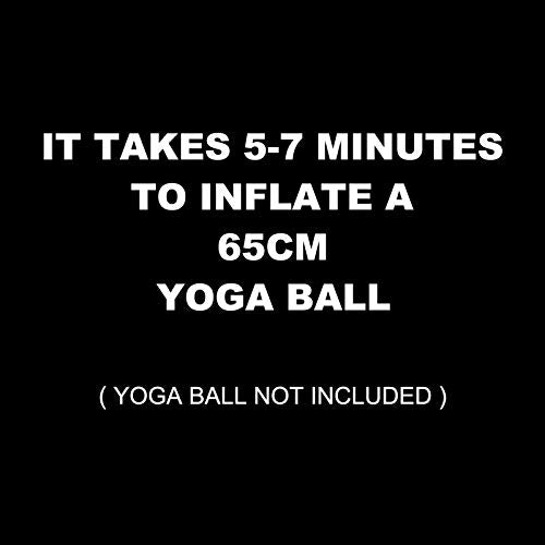 Hand Air Pump for Yoga Ball - Exercise Ball Pump with 2 Plugs