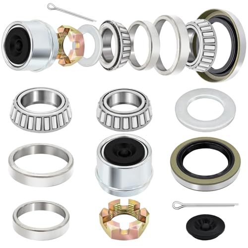 Niuohoy 20-Piece Trailer Bearing Kit for 3500lb Boat Trailer Axles - Variation 20
