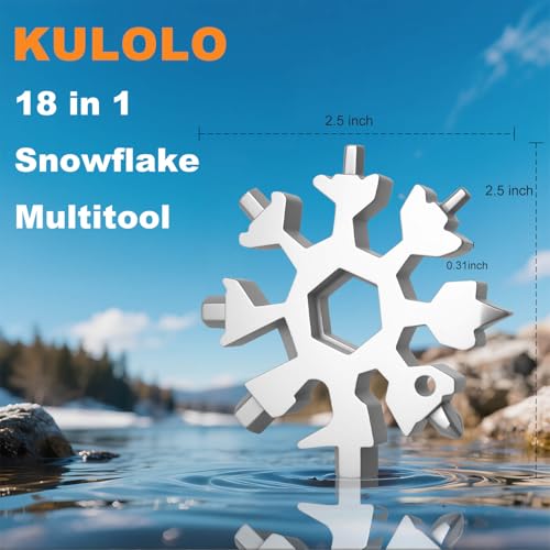 18-in-1 Snowflake Multitool - Durable Multi-Function Tool for Men