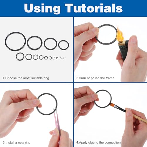 28-Piece Fishing Rod Repair Kit with Ceramic Guide Rings