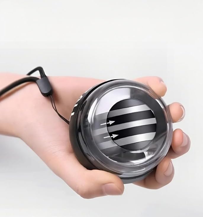 Gyro Ball Wrist Trainer – Auto Start Grip Strengthener for Sports & Rehab