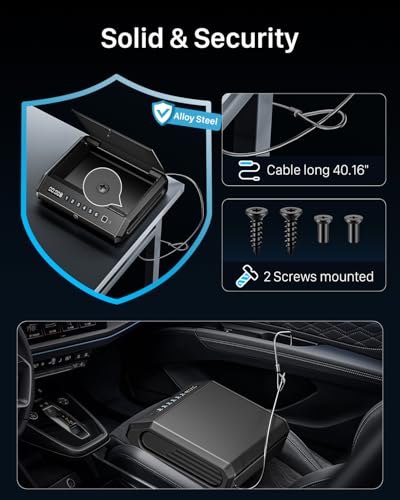 Large Biometric Gun Safe for 3 Pistols - 260 Cubic Inches